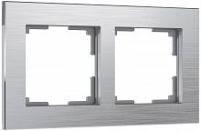 Рамка универсальная Werkel Aluminium 2-м. металл алюминий картинка